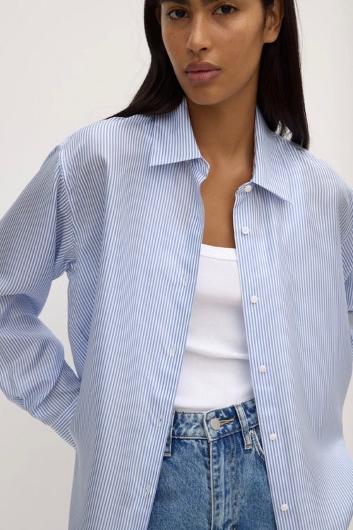 Spencer Stripe Silk Shirt