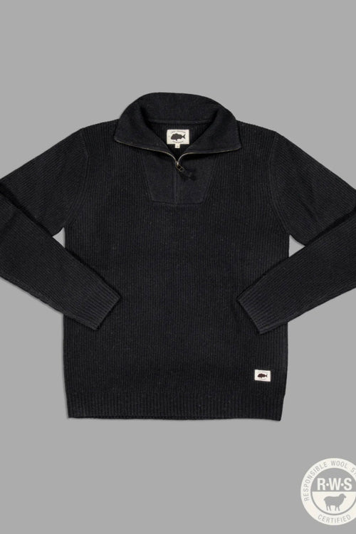 Merino Seagoing 1/4 Zip Black