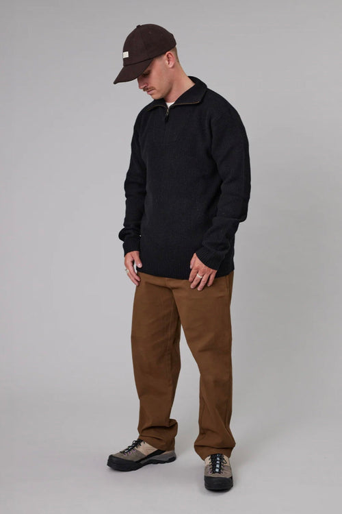 Merino Seagoing 1/4 Zip Black