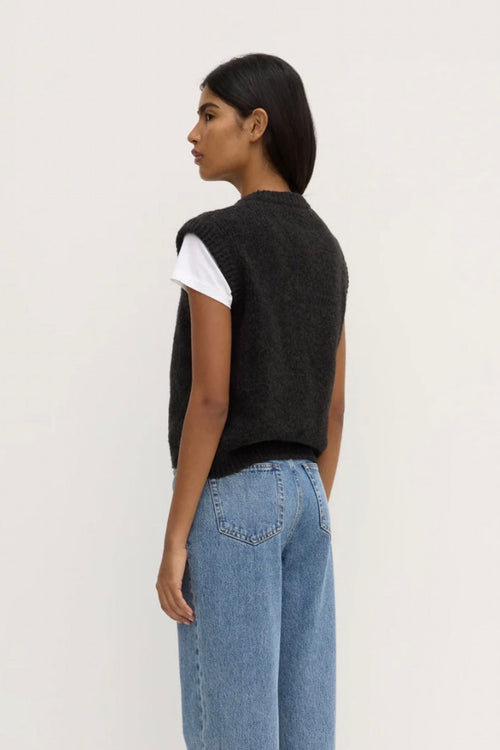 Everly Knit Vest Black