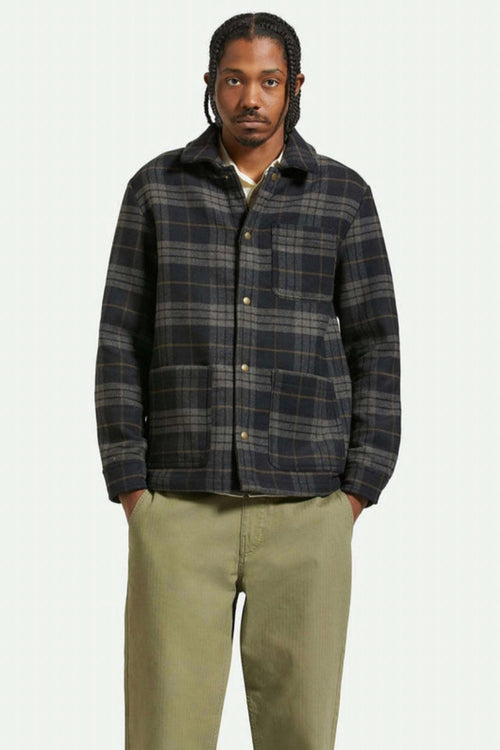 Shop Core Coat Black/ Charcoal Plaid