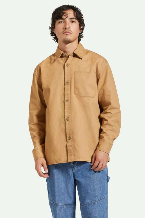 SELDEN OVERSHIRT Tobacco brown