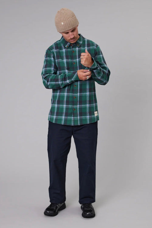 BOATYARD SHIRT GREEN CHECK