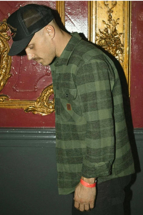Bowery Heavy Flannel Cypress Green