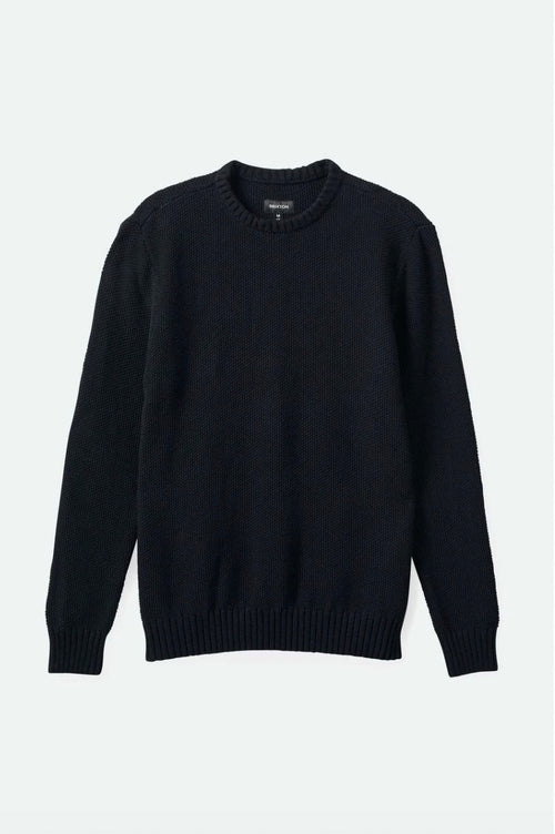 Jacques Waffle Knit Sweater Black