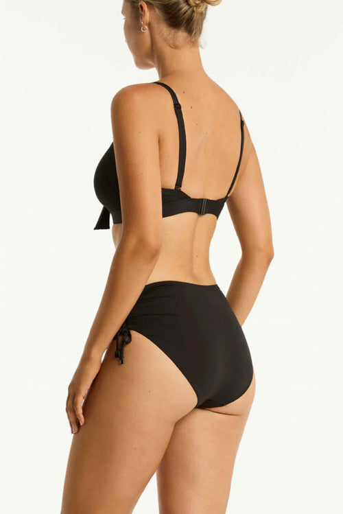 Mid Drawstring Pant Black