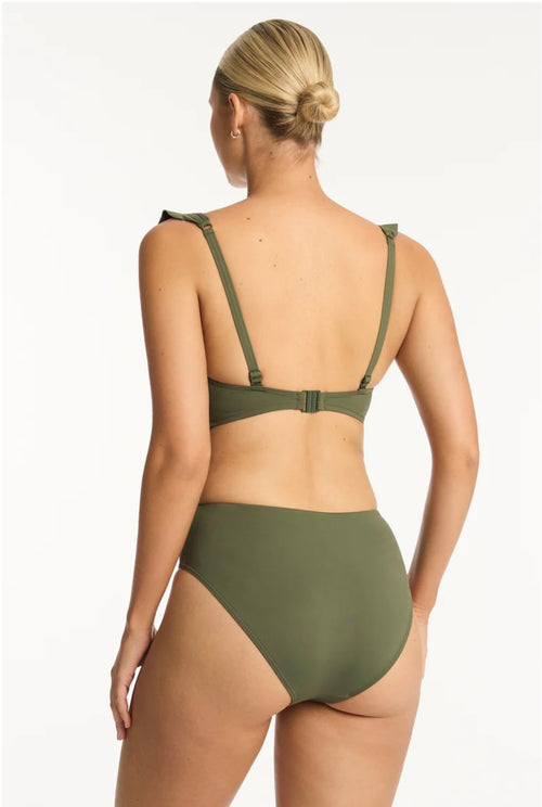 Sea Level Essentials Retro High Waist Pant Khaki