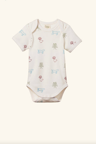 Nature Baby L/S Bodysuit Tiki Print