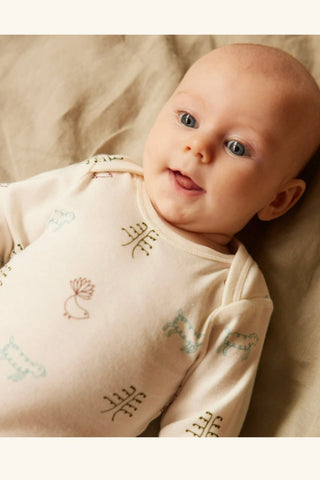 Nature Baby L/S Bodysuit Tiki Print