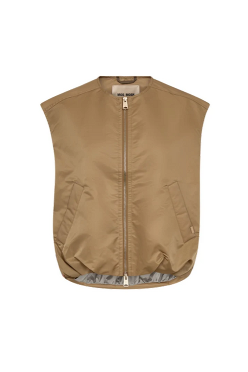 Kura Solid Waistcoat Seasame