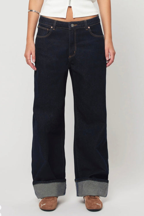 95 Baggy Richie Turn Up Rinse Denim