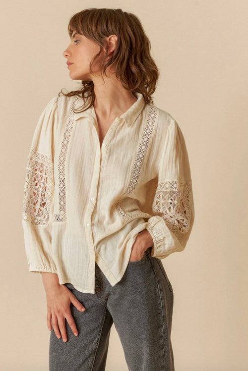 Double Gauze Shirt Natural