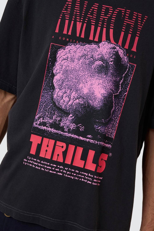 Constant Chaos Box Fit Tee Graphite