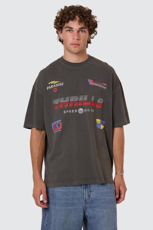 Anarchy in Paradise Box Fit Tee Black