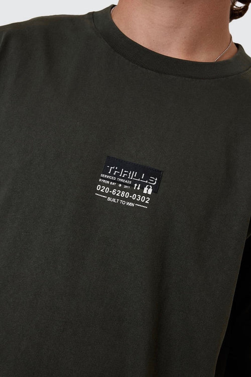 Built to Win Tee Oil Green