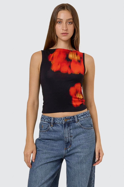 Lucky For You Tank Black