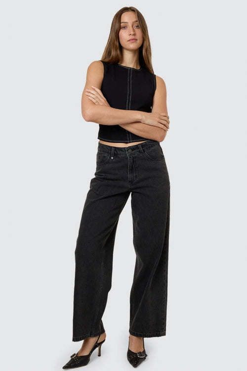 Billie Low Jean - Ash Black
