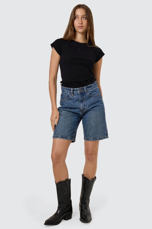 Dopamine Reagan Slouch Short Vanish Mid Blue