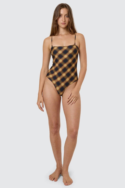 Lost Signal Strapless One Piece Bronze