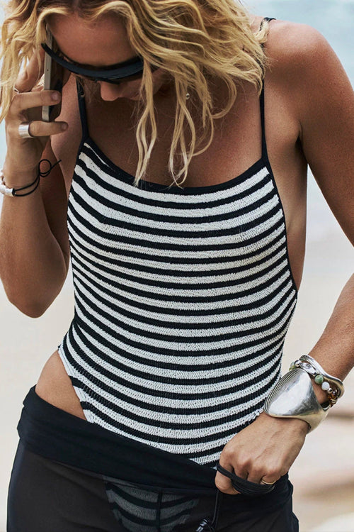 Pip One Piece Black Dot Stripe