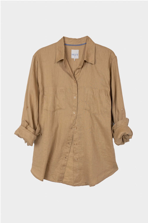 Boyfriend Linen Shirt Croissant