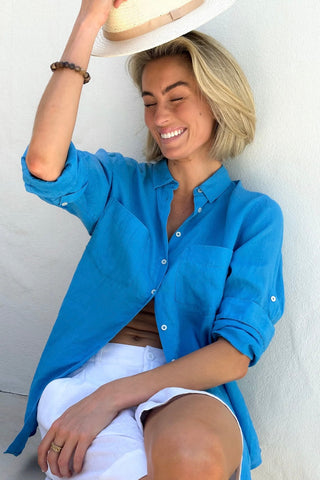 Yerse Halter Neck Top Dark Red