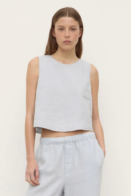 Estelle Linen Top Cloud