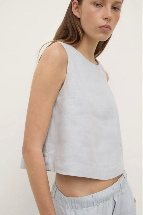 Estelle Linen Top Cloud