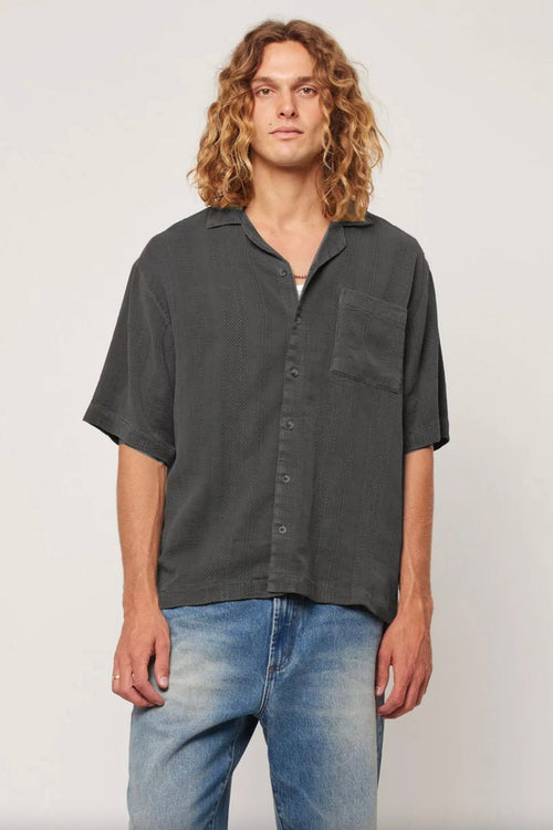 Heavy Weave Bowler Washed Black