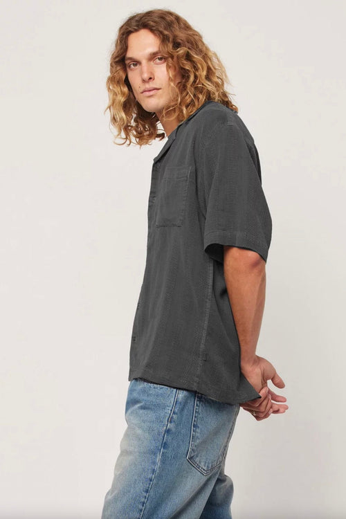 Heavy Weave Bowler Washed Black