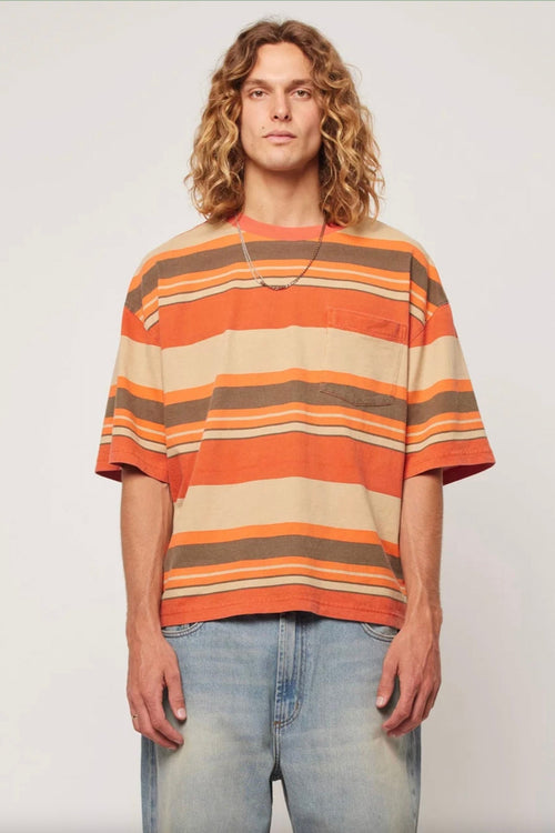 Big Newport Stripe Tee Sunset