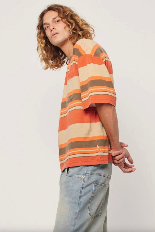 Big Newport Stripe Tee Sunset