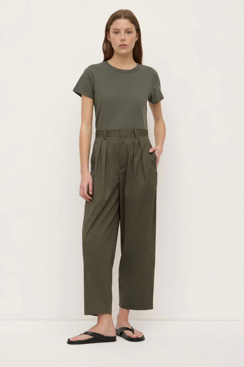 Geno Poplin Pant Moss