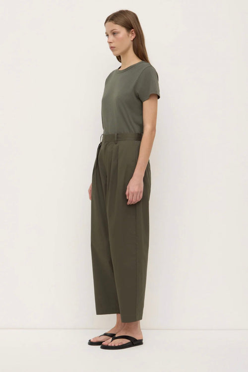 Geno Poplin Pant Moss
