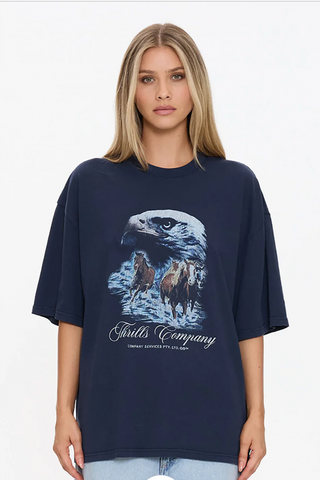 Constant Chaos Box Fit Tee Graphite