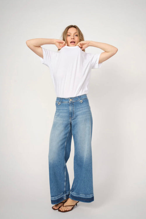 Hermina Zack Jeans Mid Blue