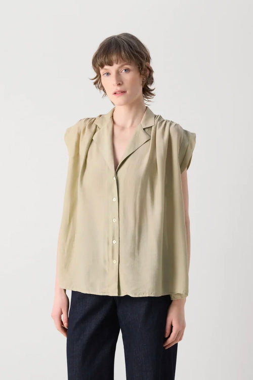Zuno Blouse Moss Gray