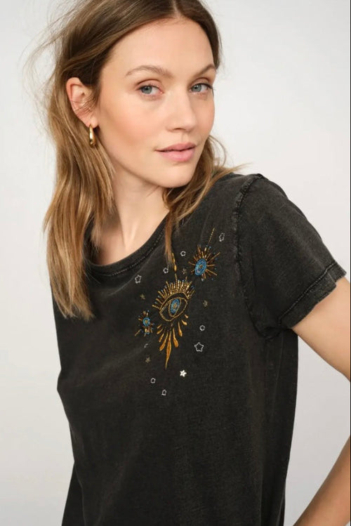 Malka O-SS Tee Black