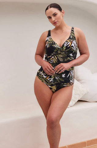 Spinnaker Cross Front Multifit Singlet Top Cocoa