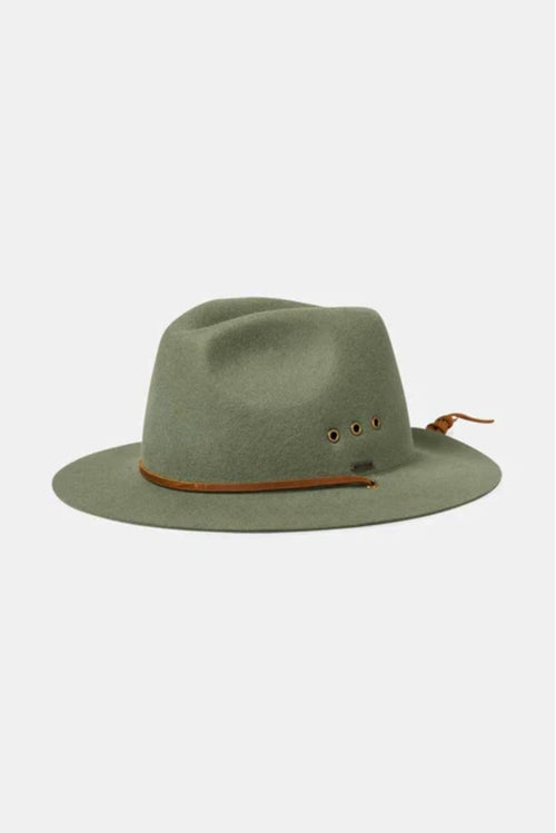 Wesley Fedora with Guard Light Moss