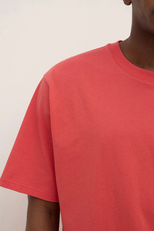 Knox Organic Oversized Tee Washed Chilli