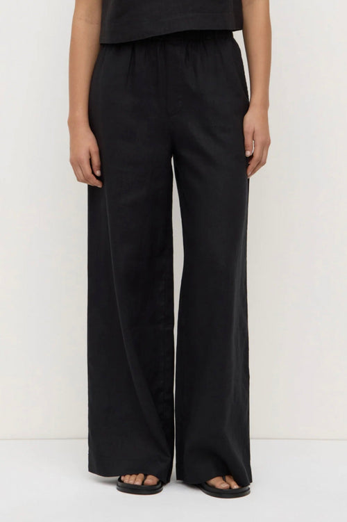 Everyday Linen Pant Black