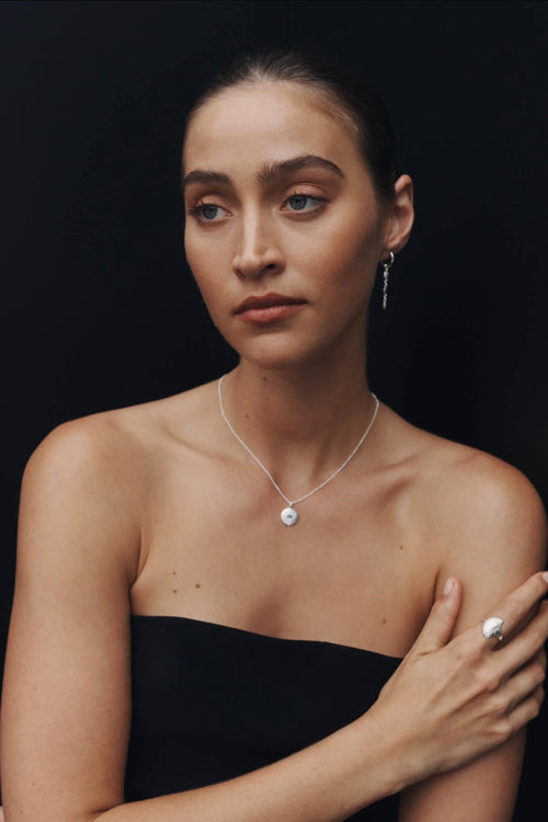 Mavi Eye Necklace Silver