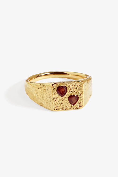 Venus Signet Ring Gold Vermeil