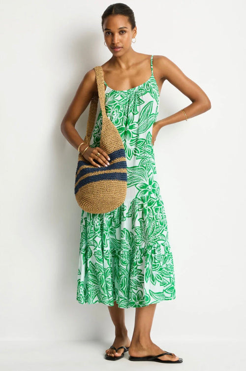 Beach Accessories Anchor Beach Bag Natural/ Denim