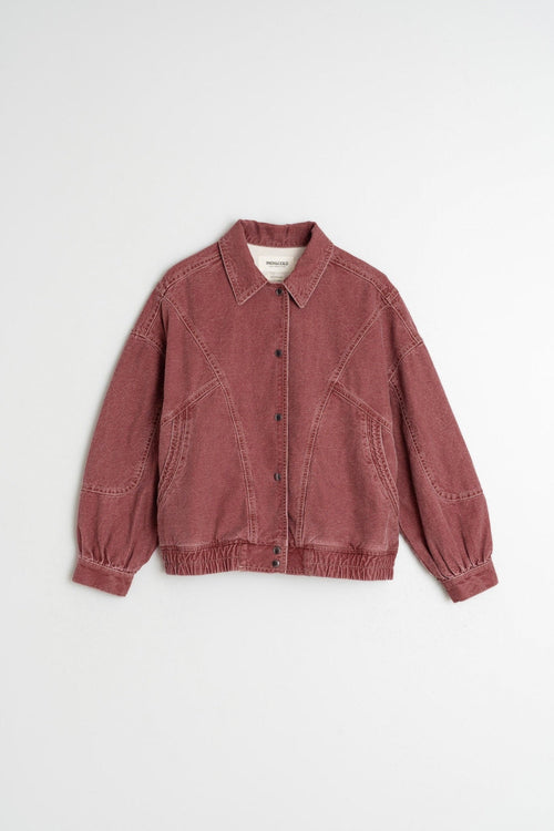 Washed Twill Jacket Cherry