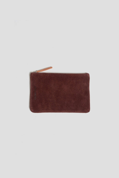 Split Leather Purse Garnet