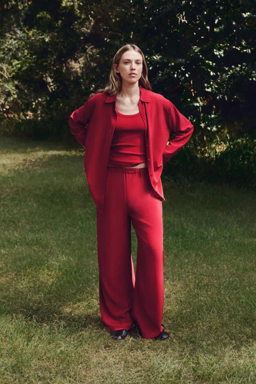 Betty Silk Pant Mulberry