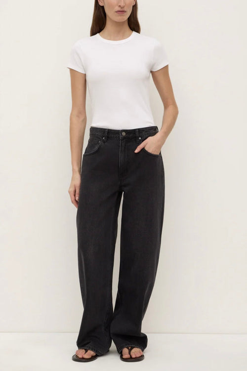 Low Curve Mid Rise Faded Black