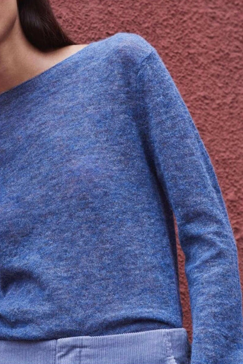 Jumper Boat Neck Royal Blue